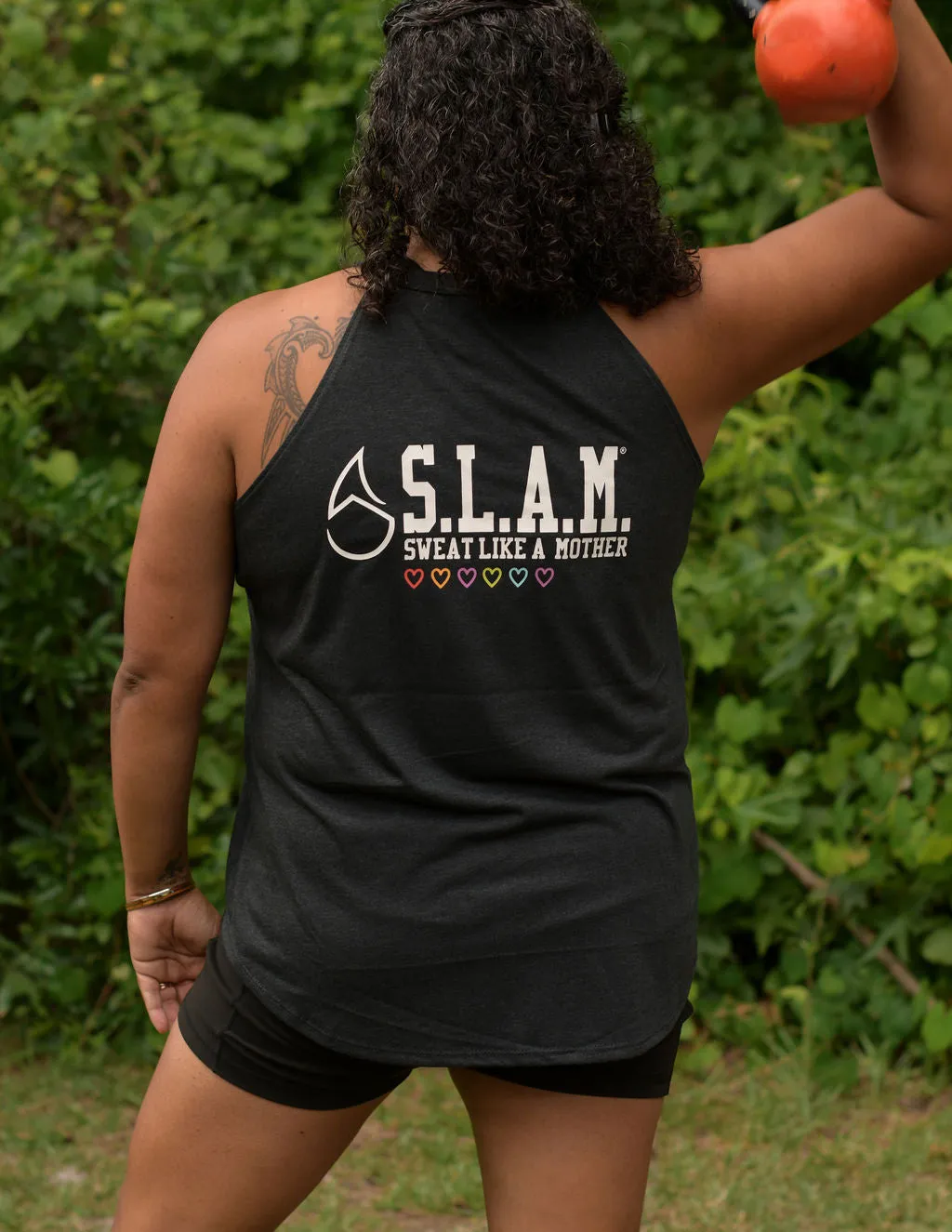 S.L.A.M. Be You Trendy Ribbed High Neck Tank