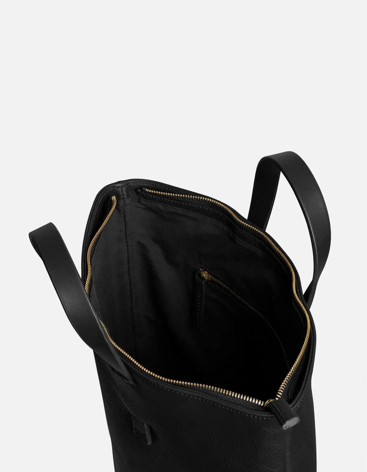 Slim Tote, Textured Black