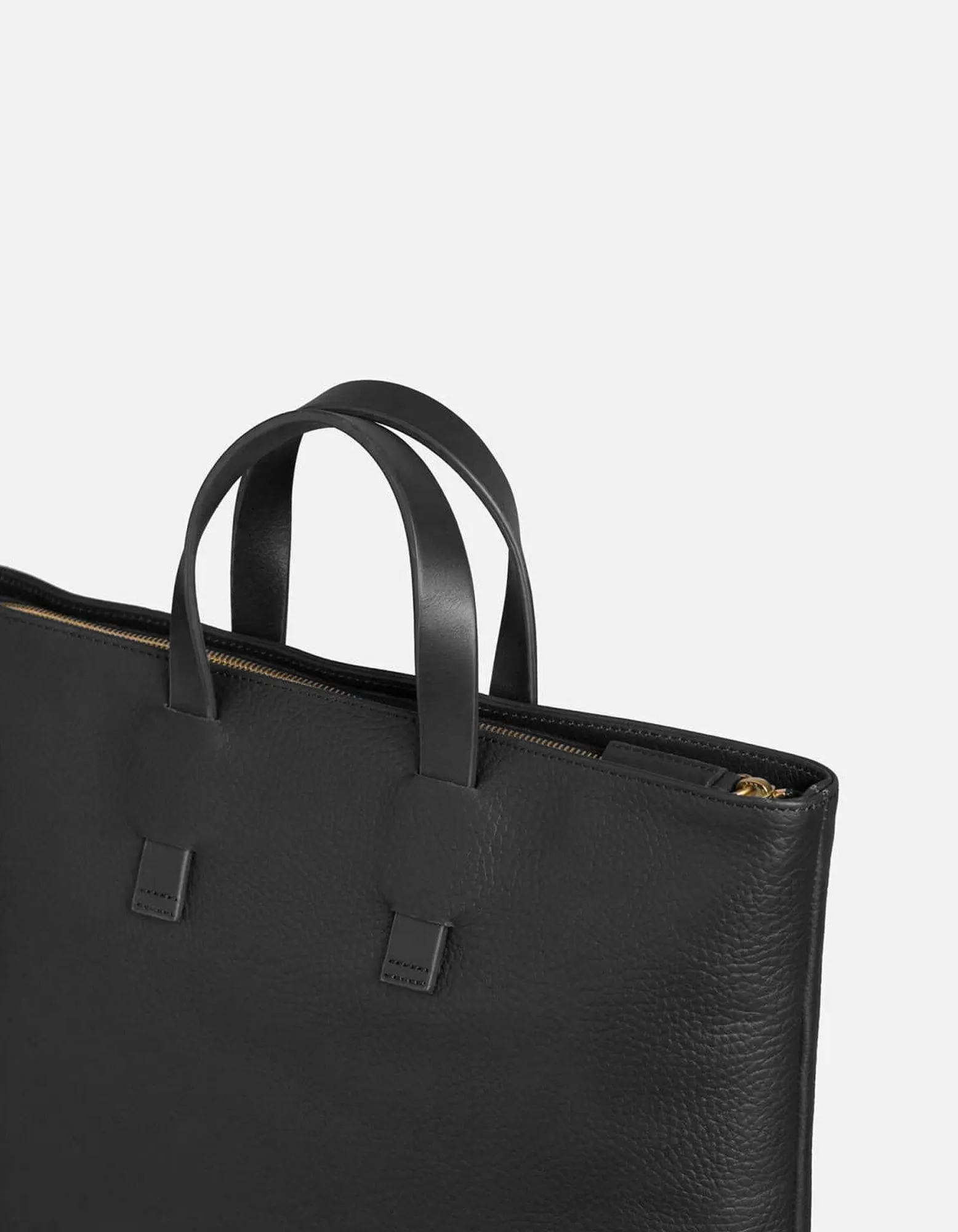 Slim Tote, Textured Black