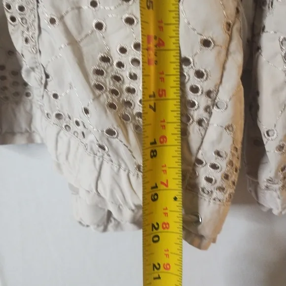 Sm Size 6 White House Black Market Casual Designer Women's Jacket With Front Poc
