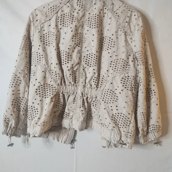 Sm Size 6 White House Black Market Casual Designer Women's Jacket With Front Poc