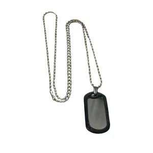Small Silver Dog Tag