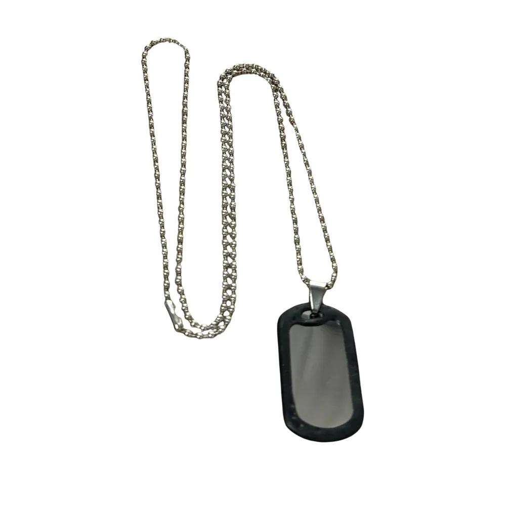 Small Silver Dog Tag