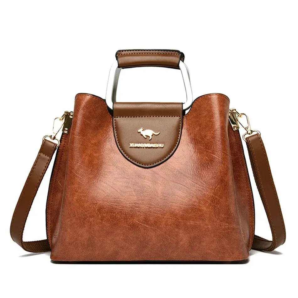 Soft Leather Luxury Handbag for Women