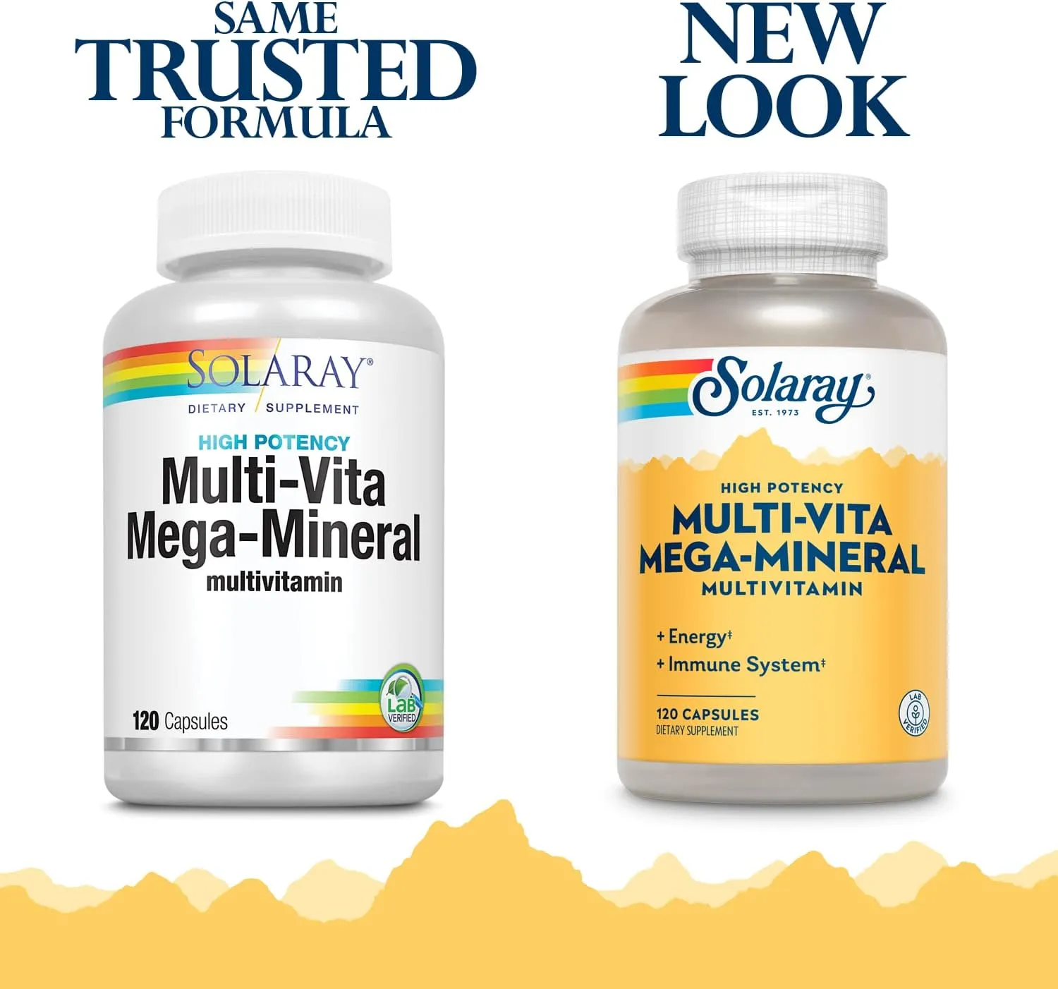 Solaray Multi-Vita Mega-Mineral Multi-Vitamin Capsules | 120 Count