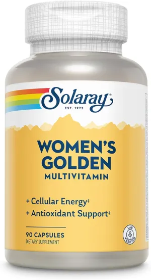 Solaray Women's Golden Multi-Vita-min Capsules, 90 Count