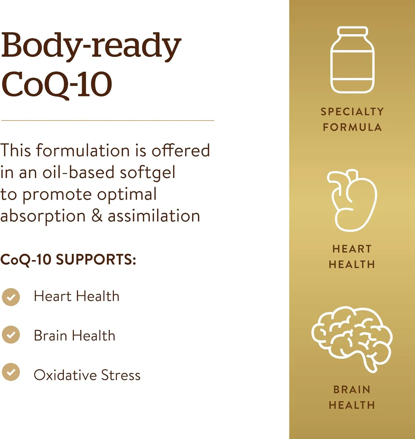 Solgar Megasorb CoQ-10 600 mg, 30 Softgels - Promotes Heart & Nervous System Health - Coenzyme Q10 Supplement - Enhanced Absorption - Gluten Free, Dairy Free - 30 Servings