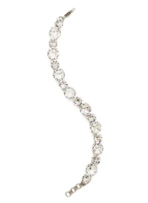 Sorrelli Round Cut Crystal Tennis Bracelet - Crystal