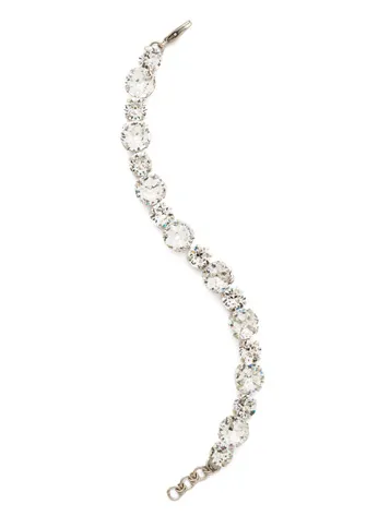 Sorrelli Round Cut Crystal Tennis Bracelet - Crystal