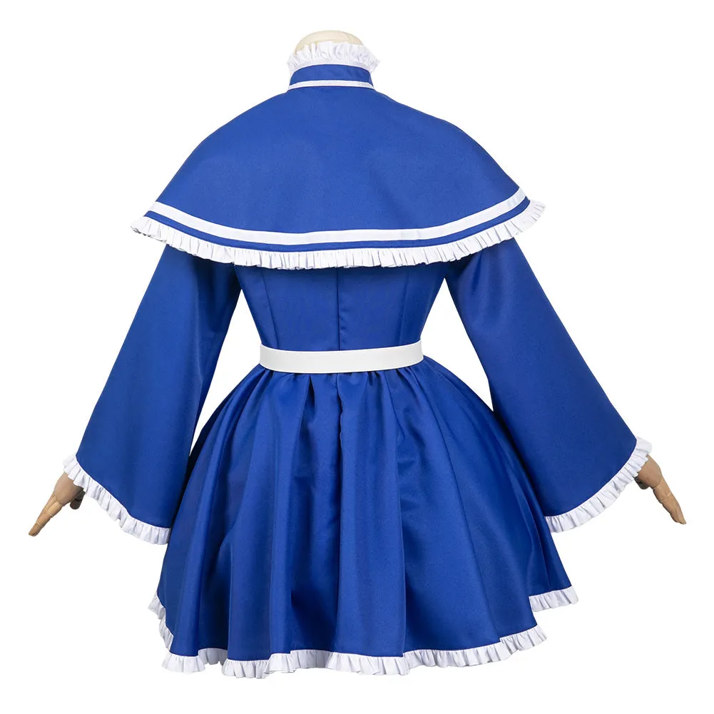 Sousou No Frieren Lawine Blue Dress Suit Cosplay Costume Outfits Halloween Carnival Suit