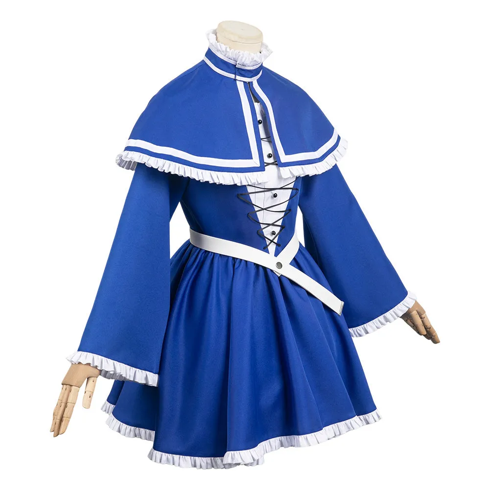 Sousou No Frieren Lawine Blue Dress Suit Cosplay Costume Outfits Halloween Carnival Suit