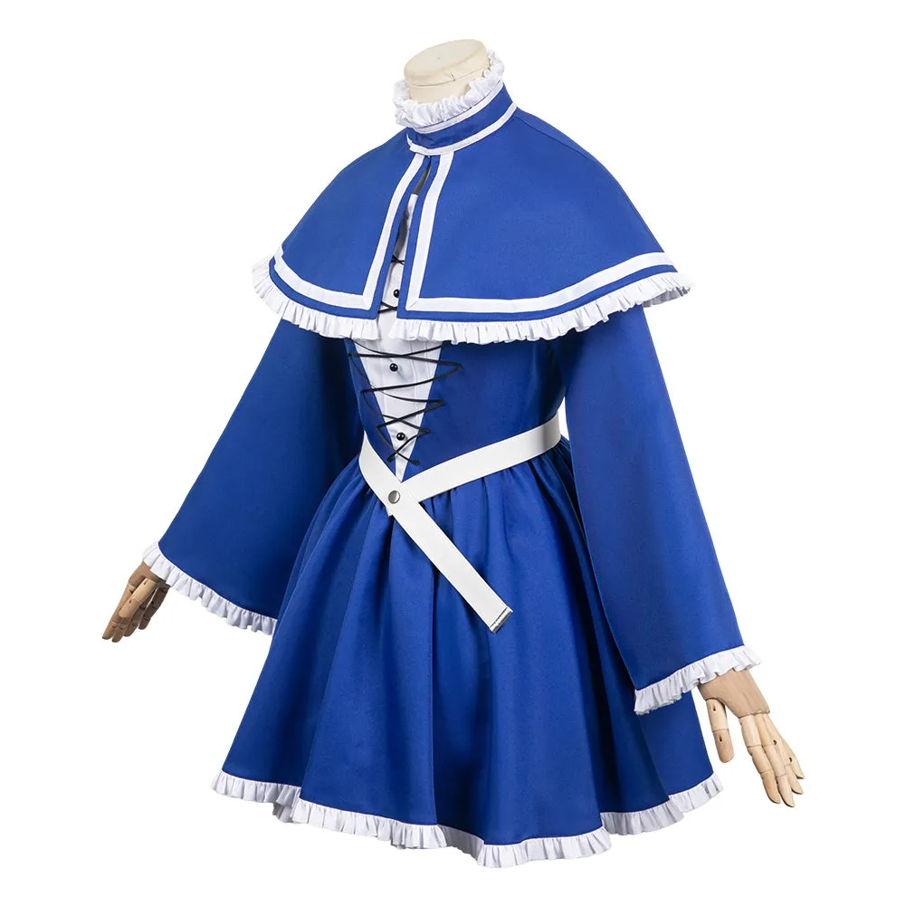 Sousou No Frieren Lawine Blue Dress Suit Cosplay Costume Outfits Halloween Carnival Suit