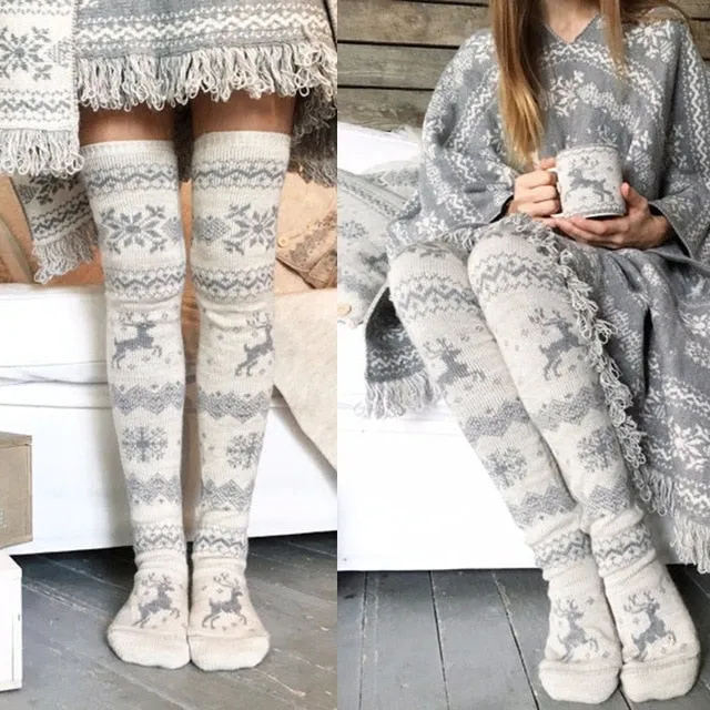 Soxi Cable Knit Knee High Socks