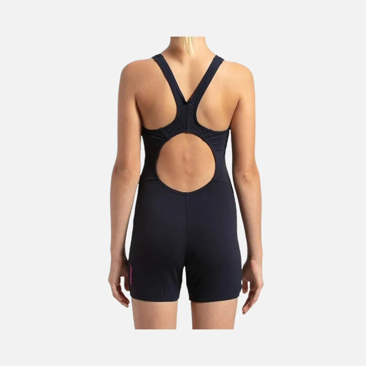 Speedo Kids Girls Essential Endurance  Legsuit -Navy/Electric Pink
