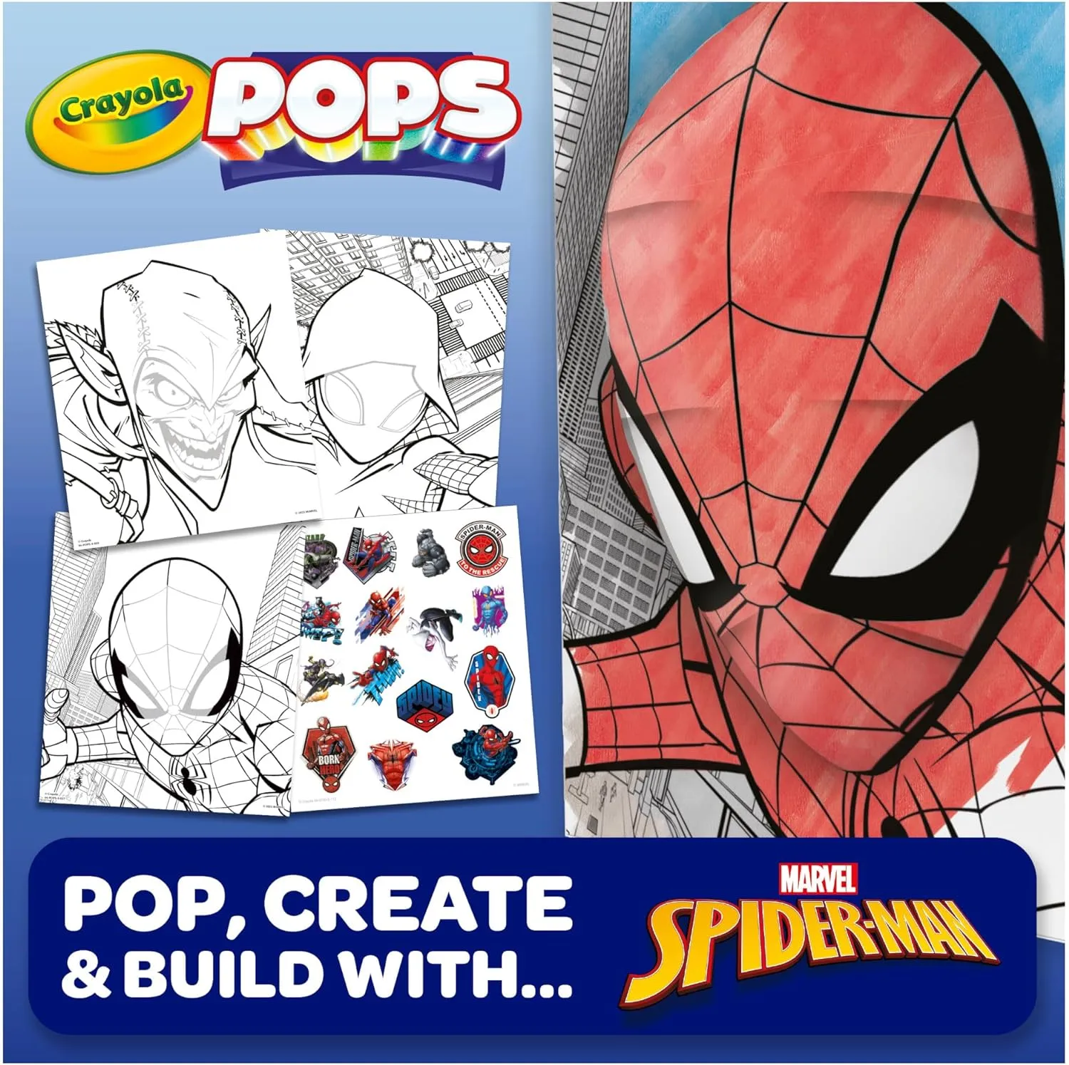 Spiderman, POPs Colour & Activity  Box Kit