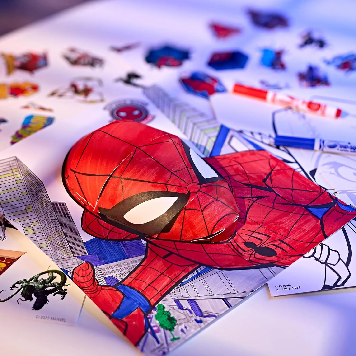 Spiderman, POPs Colour & Activity  Box Kit