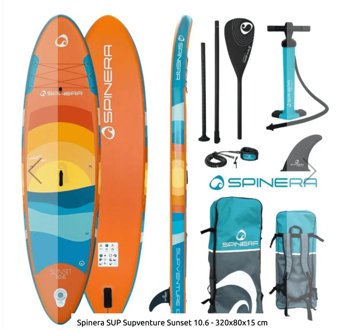 Spinera SupVenture Sunset ISUP 10'6" by 32" Inflatable SUP