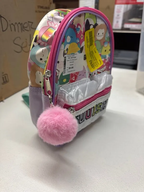 Squishmallows Girls Mini Backpack, Multicolor - new