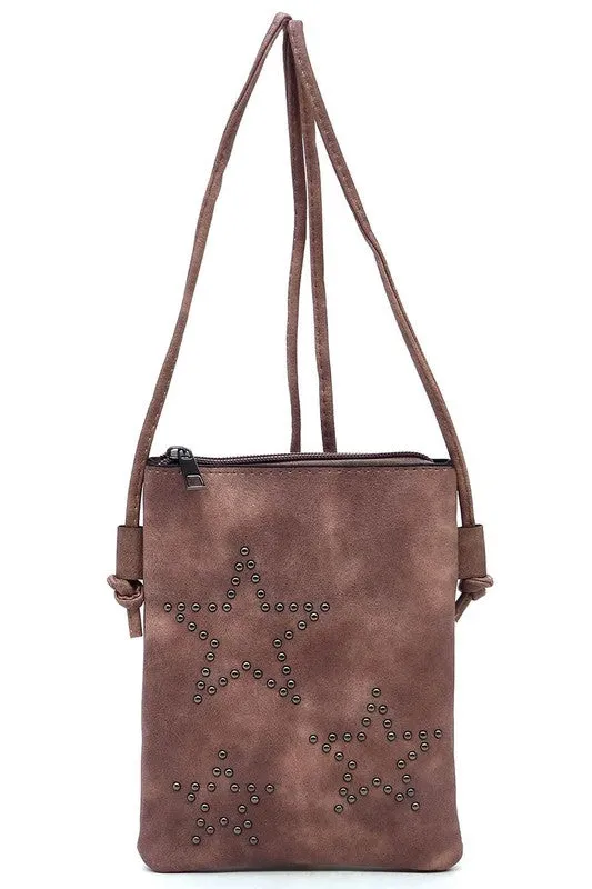 Star Studded Crossbody In Pink