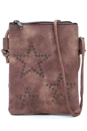 Star Studded Crossbody In Pink