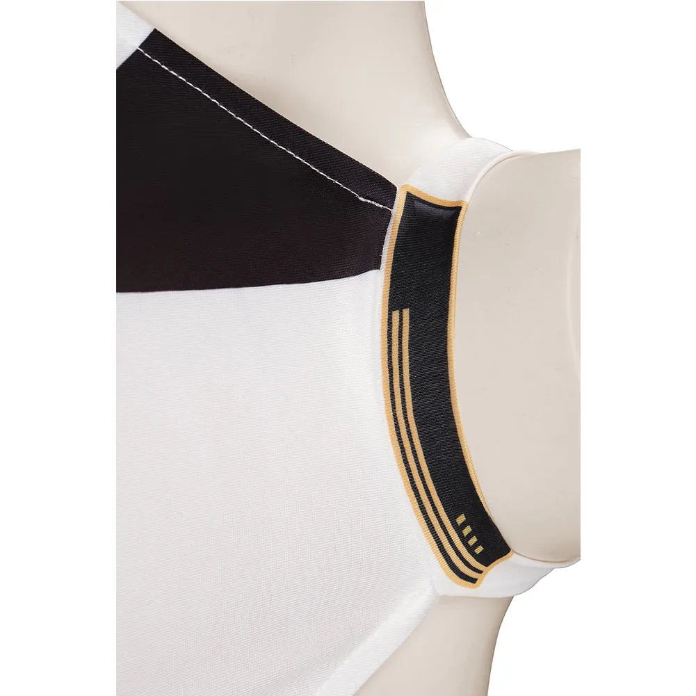 Star Trek: Discovery Season 4 Swimsuit Cosplay Costume White Jumpsuit Swimwear Halloween Carnival Suit