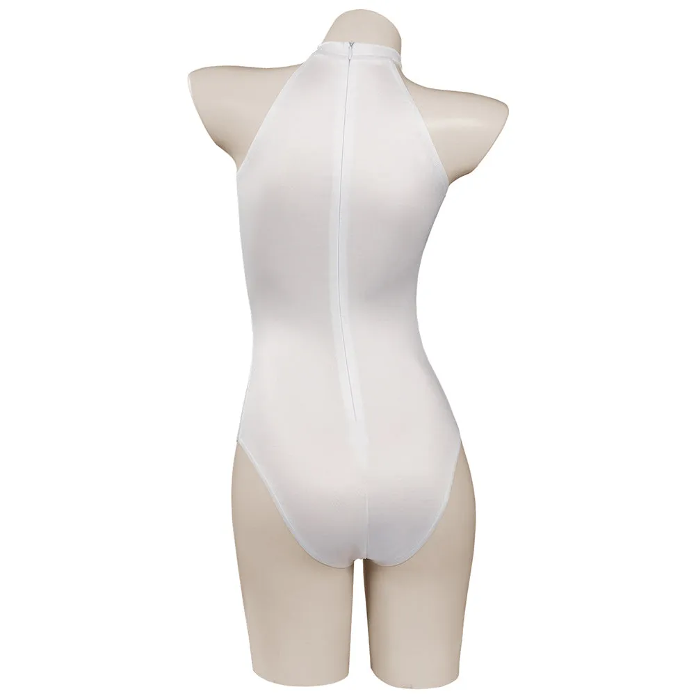 Star Trek: Discovery Season 4 Swimsuit Cosplay Costume White Jumpsuit Swimwear Halloween Carnival Suit