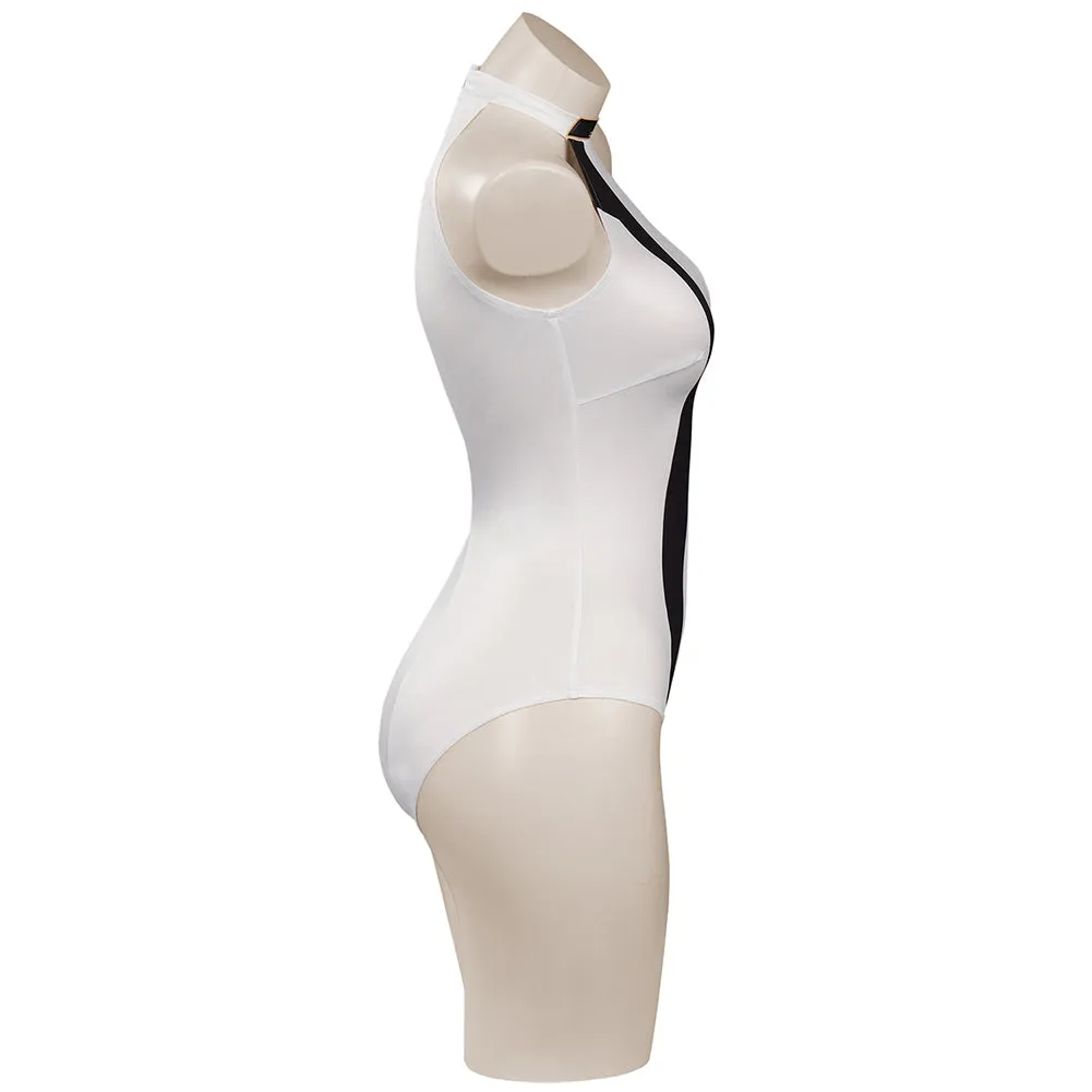 Star Trek: Discovery Season 4 Swimsuit Cosplay Costume White Jumpsuit Swimwear Halloween Carnival Suit