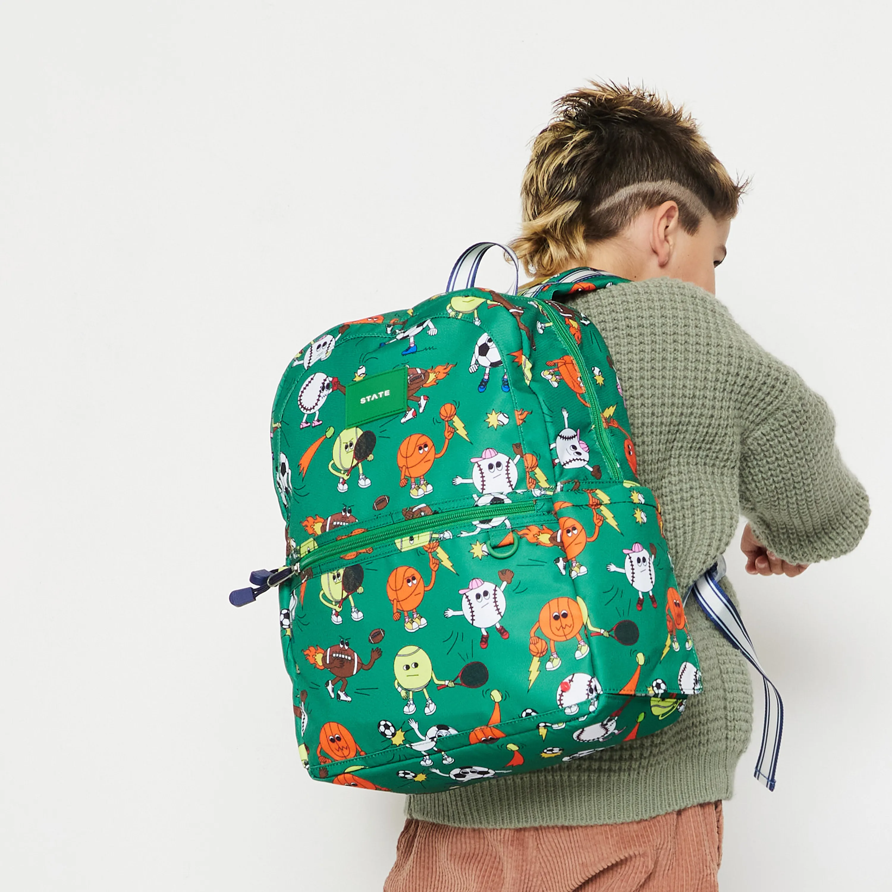 State Bags Kane Kids Backpack - Sports Balls