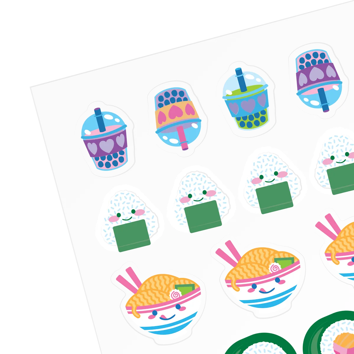 Stickiville Stickers: Ramen & Sushi - Standard (1 Sheet)