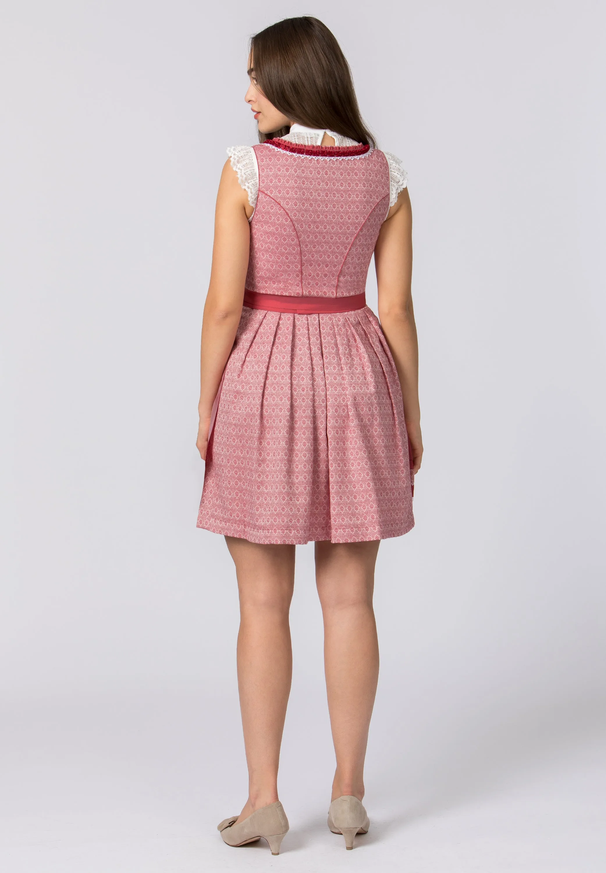 Stockerpoint Mini Dirndl 2pcs. 55cm "Lilly" red