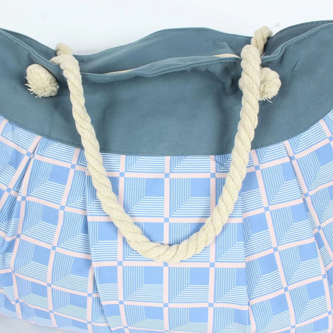 Stylish Light Blue Themed Baby Tote Bag
