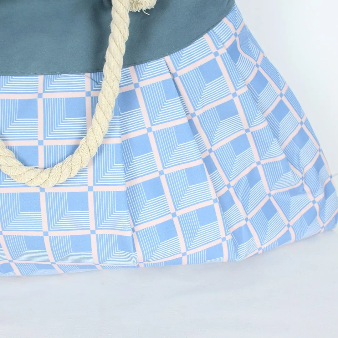 Stylish Light Blue Themed Baby Tote Bag