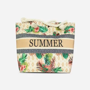 Stylish Light Brown Themed Baby Tote Bag
