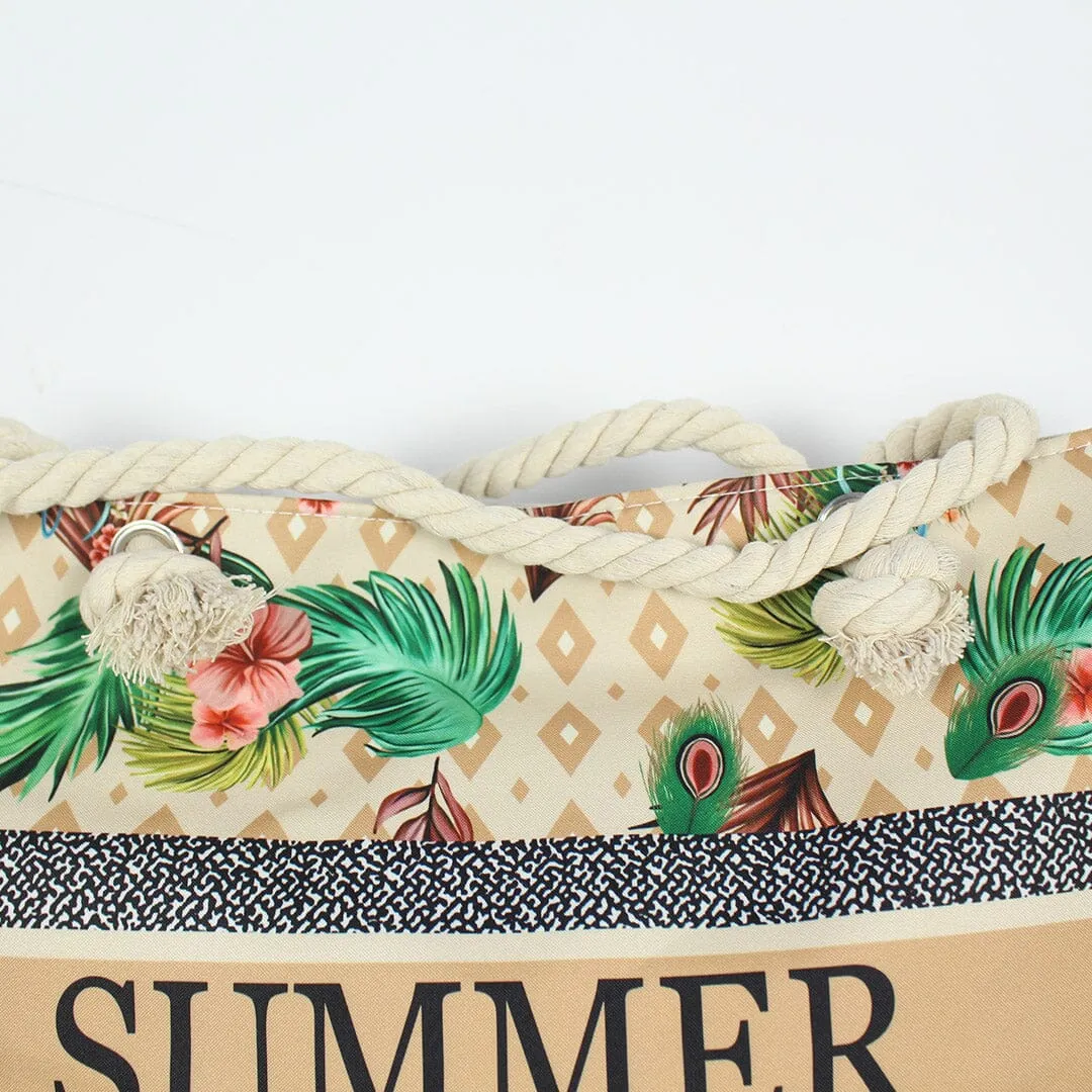 Stylish Light Brown Themed Baby Tote Bag