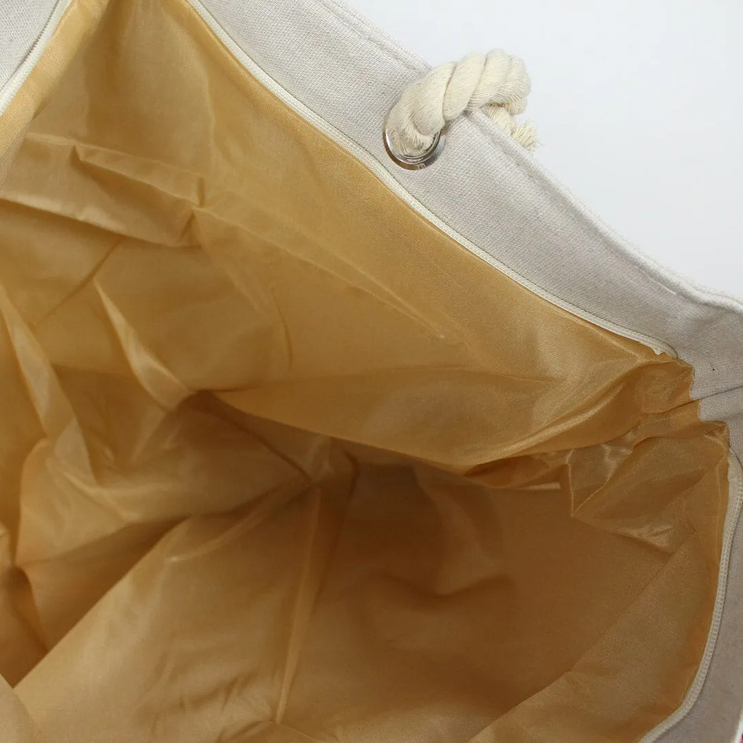 Stylish Light Brown Themed Baby Tote Bag