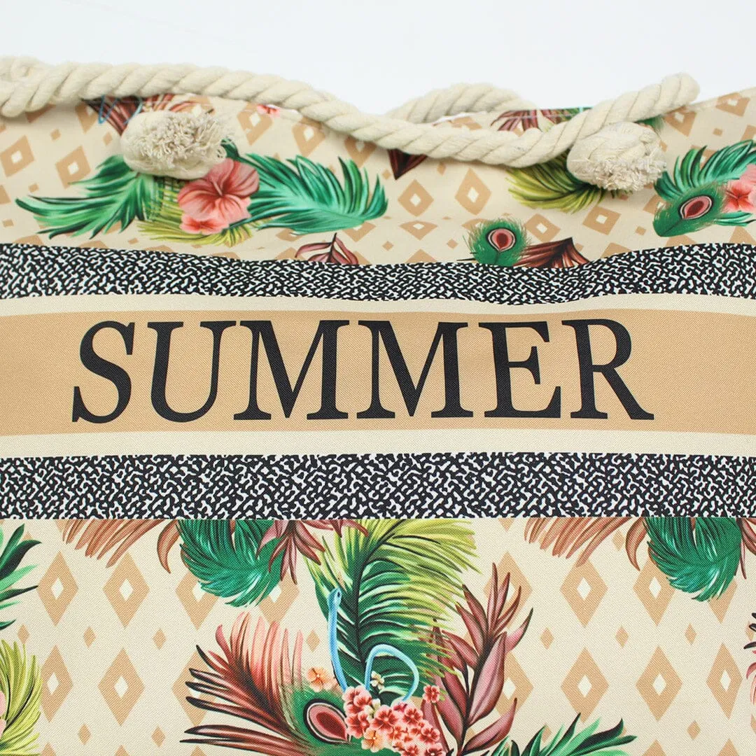Stylish Light Brown Themed Baby Tote Bag