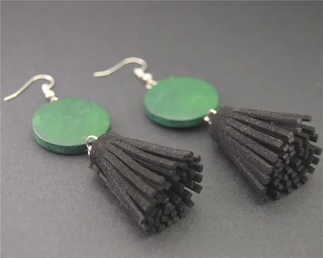 Stylish Wooden Drop Earrings