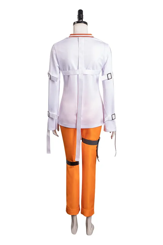 Suicide Squad: Kill the Justice League Harley Quinn Arkham Prison Uniform Cosplay Costume Outfits