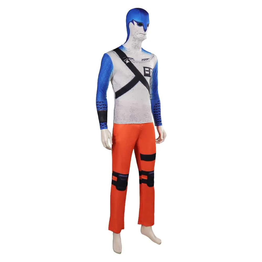 Suicide Squad: Kill the Justice League Suicide Squad King Shark Prisoner Suit Set Cosplay Costume