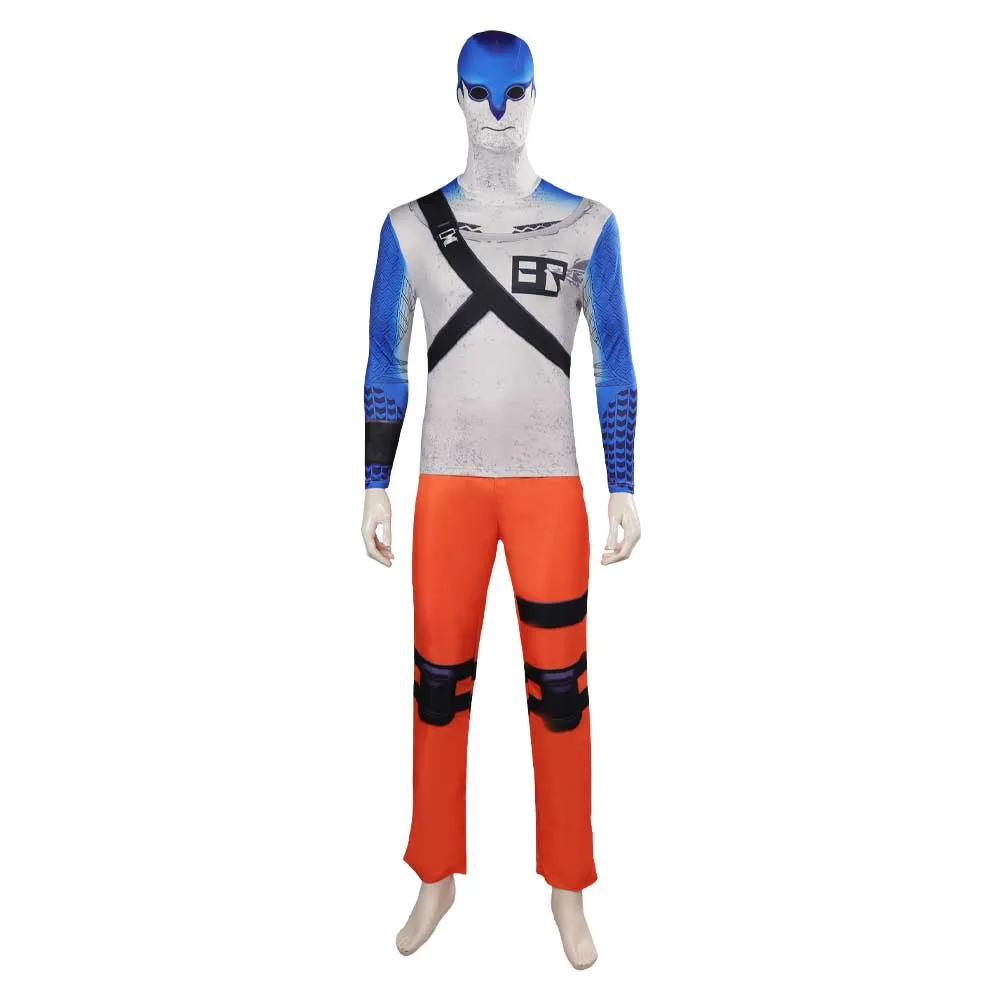 Suicide Squad: Kill the Justice League Suicide Squad King Shark Prisoner Suit Set Cosplay Costume