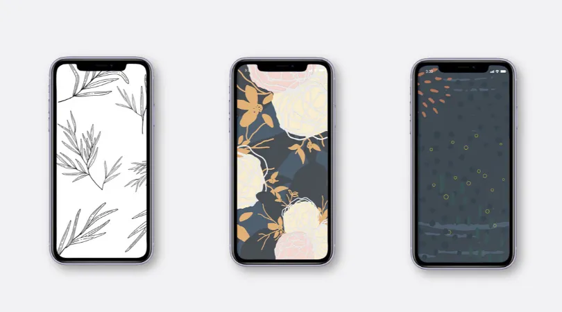 Summer set of 9 Phone Wallpapers
