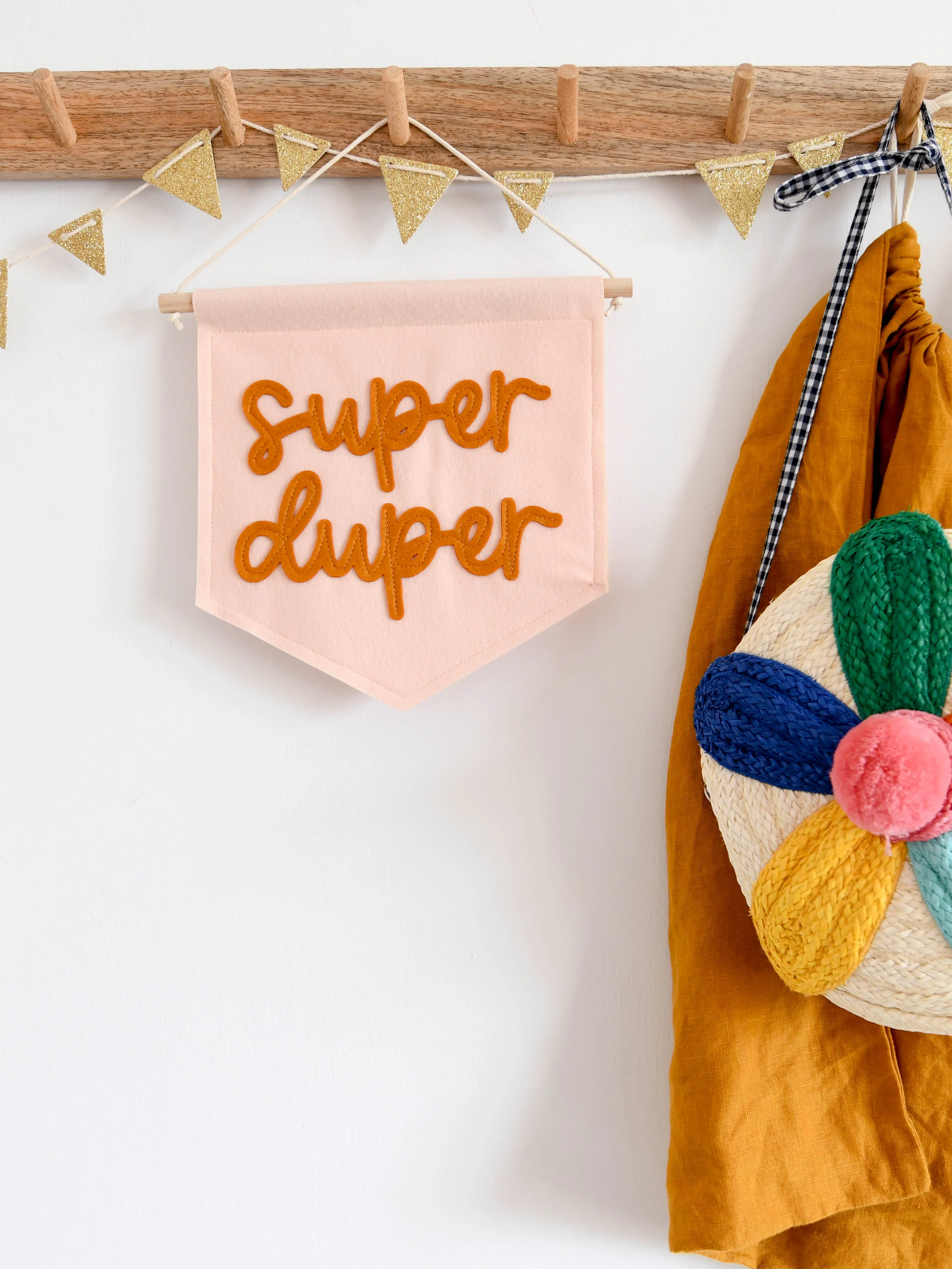 Super Duper Mini Felt Banner
