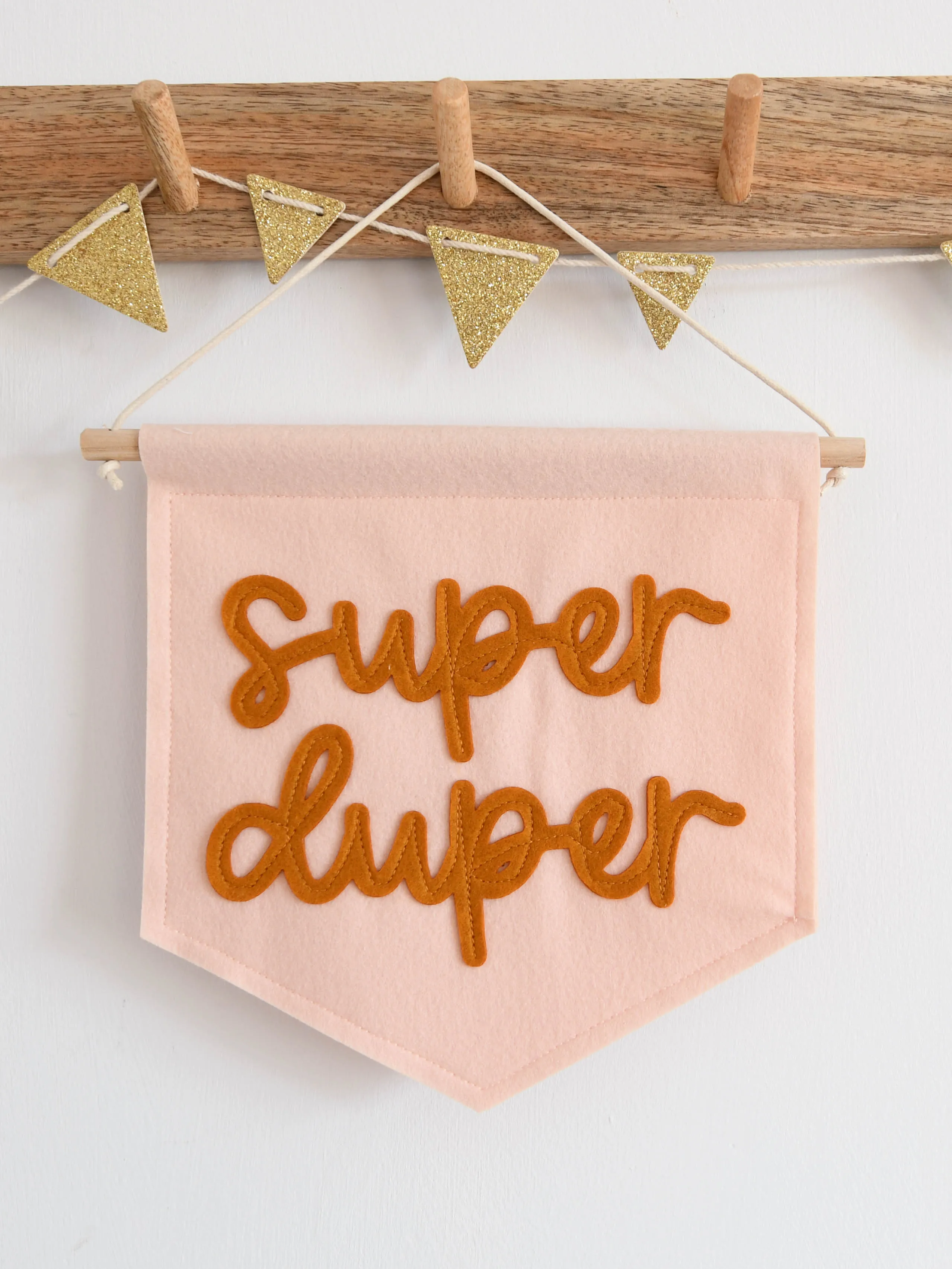 Super Duper Mini Felt Banner