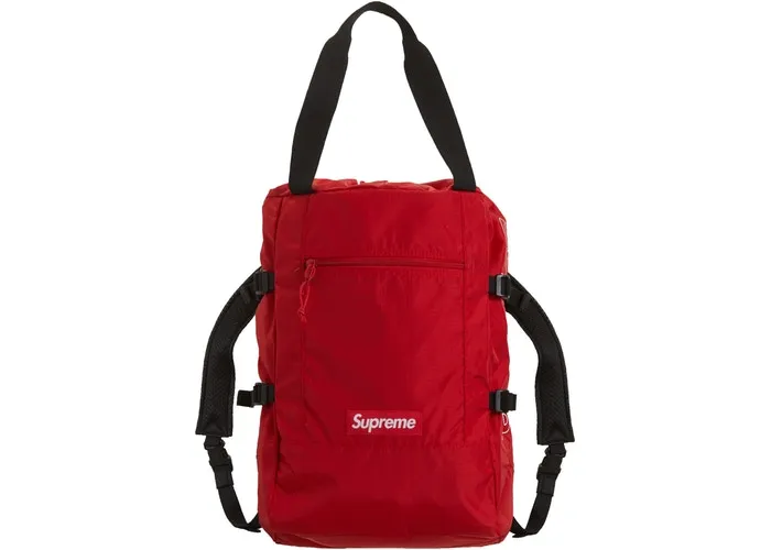Supreme Tote Backpack- Red