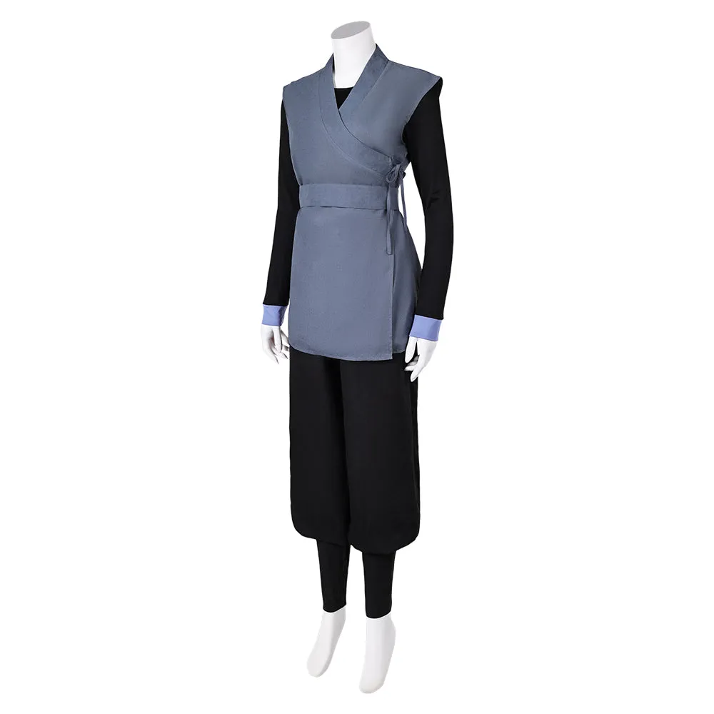 SW Barriss Offee Grey Combat Uniform Cosplay Costume Outfits Halloween Carnival Suit