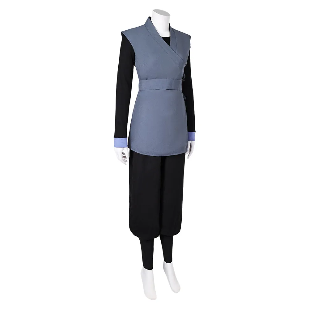 SW Barriss Offee Grey Combat Uniform Cosplay Costume Outfits Halloween Carnival Suit