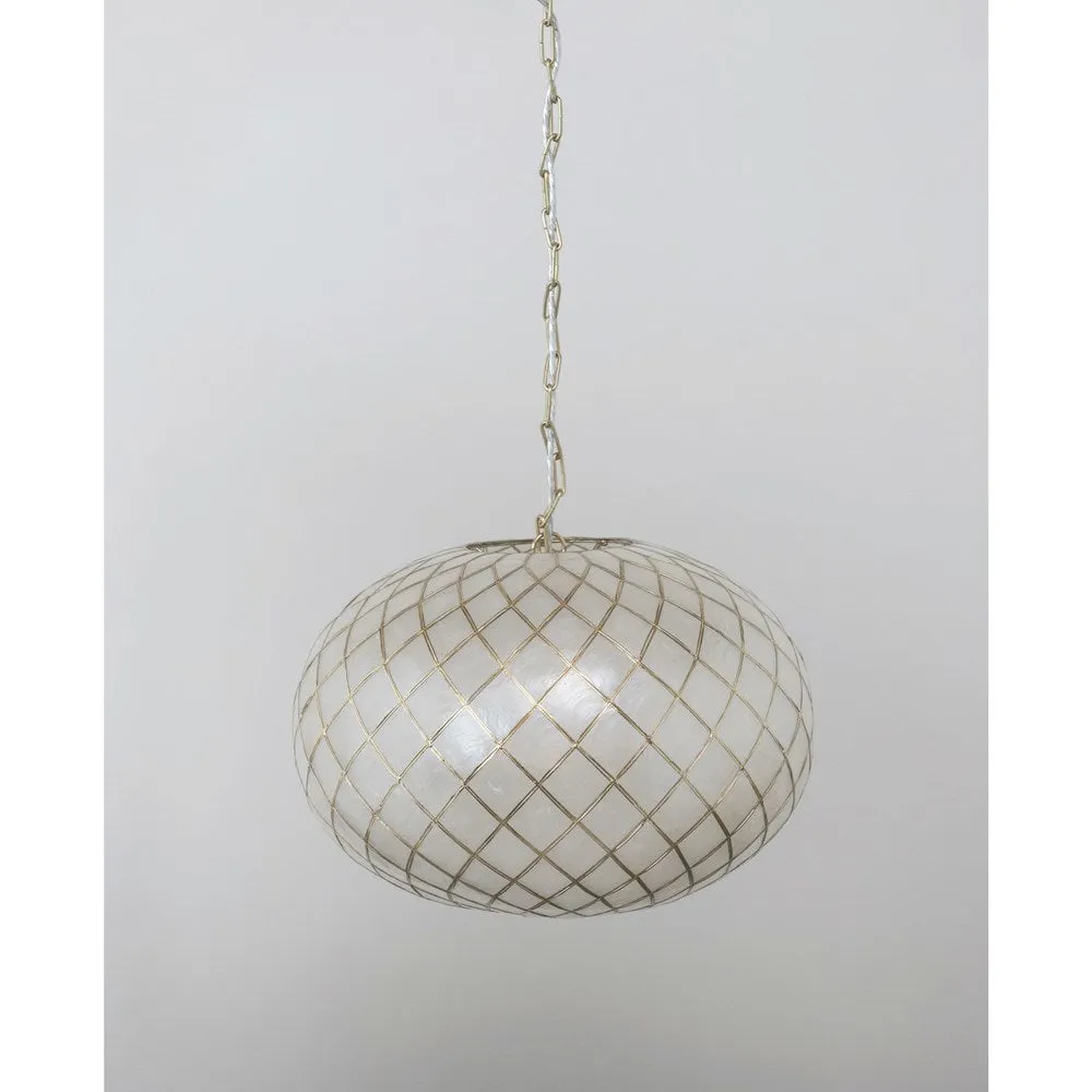 Swanky Capiz Chandelier