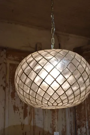 Swanky Capiz Chandelier