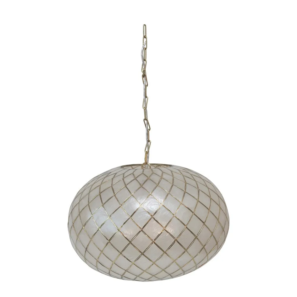Swanky Capiz Chandelier