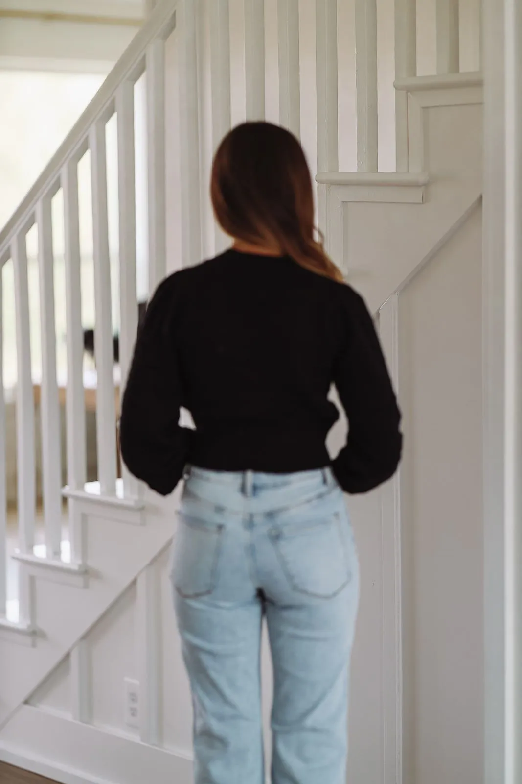 Sweet as Sugar Bow Sweater - Black and Ivory